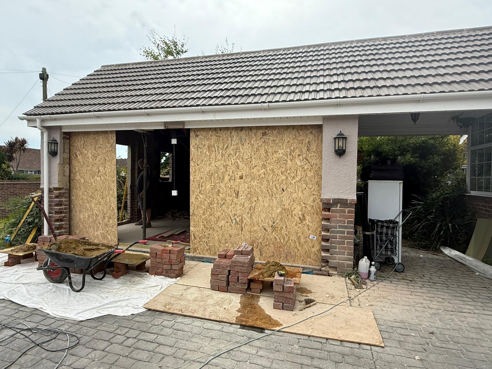 Garage Conversion & Patio - Refurbishments project in West Sussex